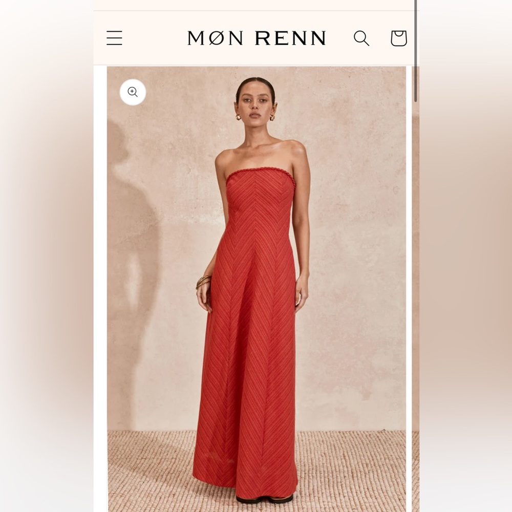 Mon Renn Celine strapless dress